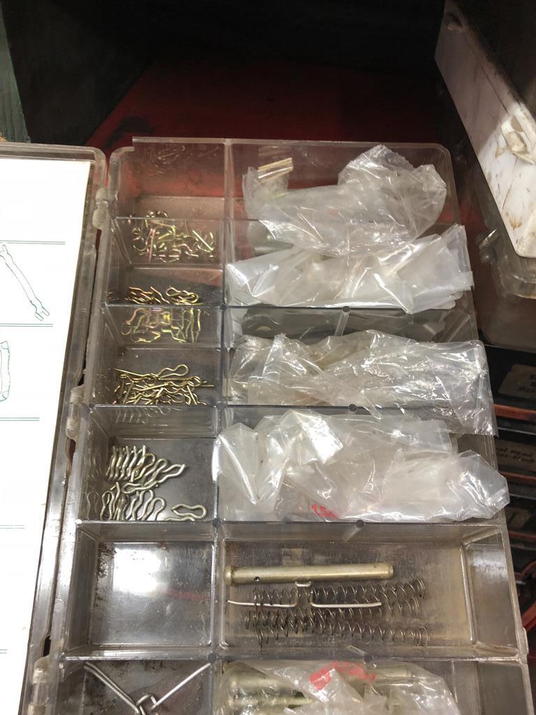 WURTH 6-DRAWER PARTS BIN & MISCELLANEOUS
