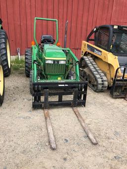 2000 JOHN DEERE 790 4WD TRACTOR, DIESEL