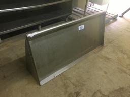 STAINLESS STEEL DISH RACK SHELF, 4'x2'