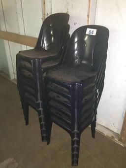 RD HENRY PLASTIC STACKABLE PATIO CHAIRS