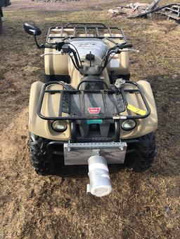 2000 YAMAHA KODIAK ULTRAMATIC 4x4 ON COMMAND ATV, WARN WINCH, S/N: JY4AJ03WXYA002411