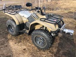2000 YAMAHA KODIAK ULTRAMATIC 4x4 ON COMMAND ATV, WARN WINCH, S/N: JY4AJ03WXYA002411