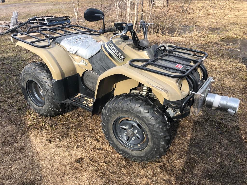 2000 YAMAHA KODIAK ULTRAMATIC 4x4 ON COMMAND ATV, WARN WINCH, S/N: JY4AJ03WXYA002411