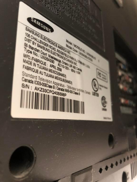 2008 SAMSUNG LN26A330J1D TV