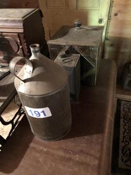 LOT OF (3) OLD TIN ITEMS
