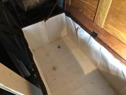 58"x29"x21"H OAK STORAGE BOX
