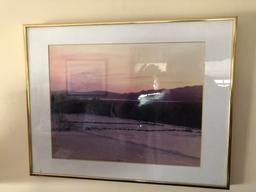 FRAMED ROAD/HOUSE & SNOW MOUNTAIN VIEW PRINTS