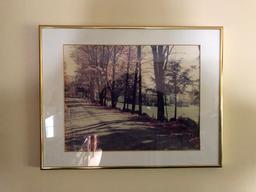 FRAMED ROAD/HOUSE & SNOW MOUNTAIN VIEW PRINTS
