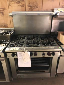 SOUTHBEND 436D 6-BURNER RANGE, S/N: 99B58171 (NEEDS DOOR)