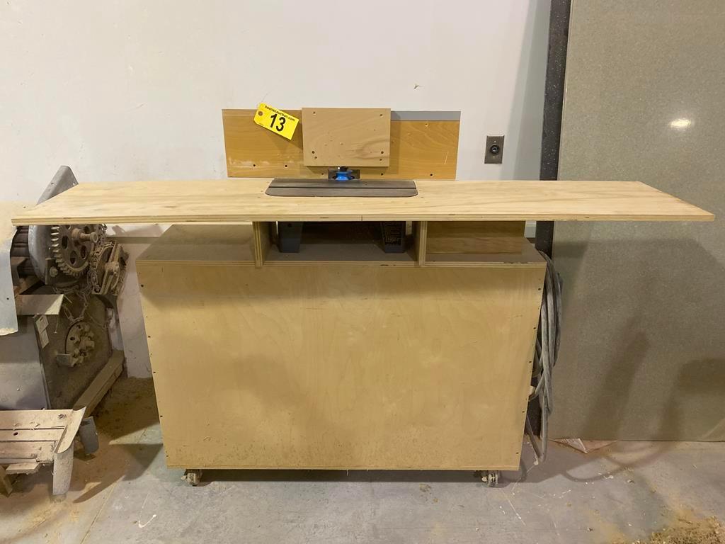ROCKWELL INTERNATIONAL 43-120 SHAPER TABLE, S/N: KY-7415, 1.5, 3PH, 15" X 18" TABLE