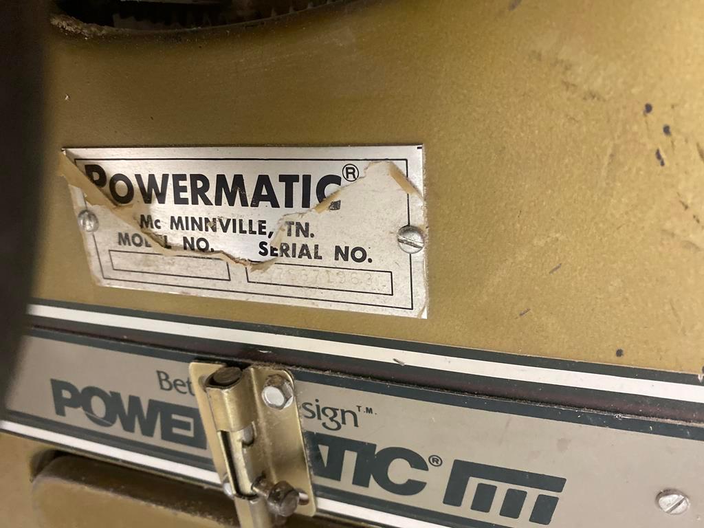 POWERMATIC CABINET SAW MDL. 66 W/ ACCU FENCE, 3HP, 1PH, S/N: 0310660156