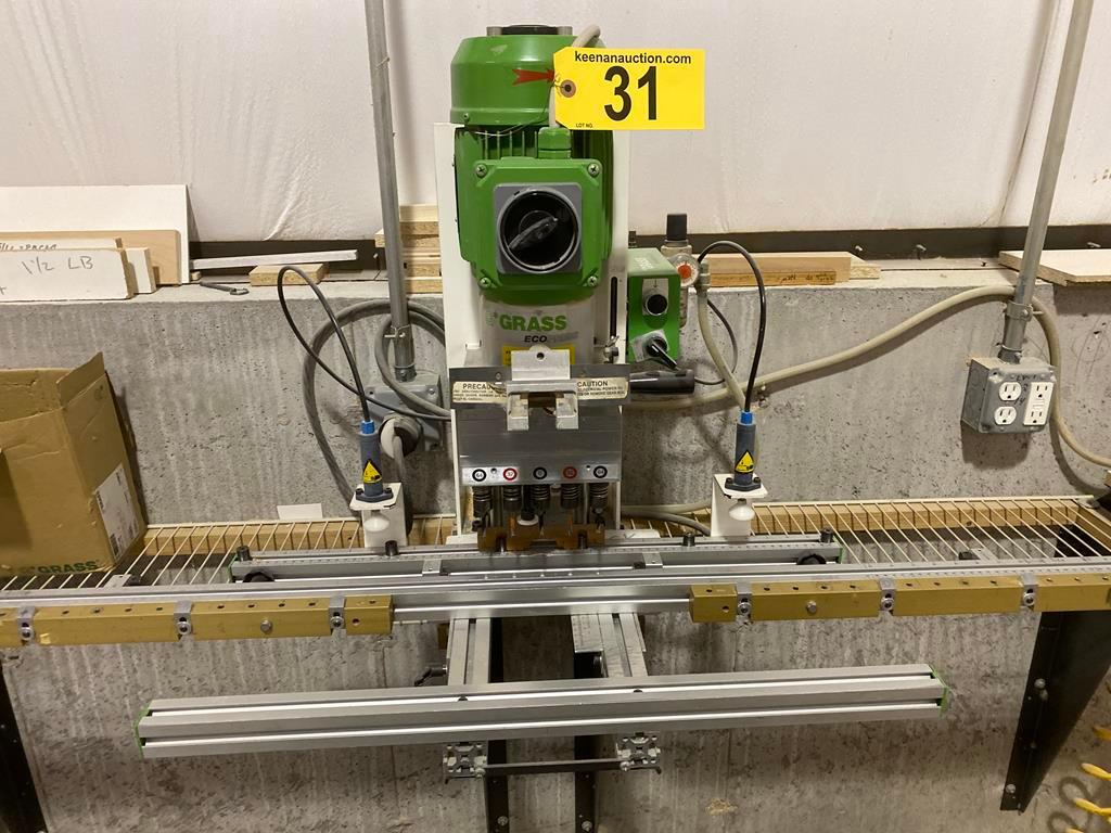 1997 GRASS ECO PRESS BORING & INSERTION MACHINE, 3PH, 220V S/N: 97123890 W/ HINGES
