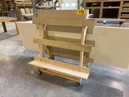 WOOD A-FRAME 2-SIDED PANEL CARTS