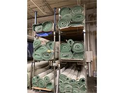 LOT: EMERALD TRADESHOW CARPETING, 16 OZ. POLYPROPYLENE W/ACTION BACK, COLOR: GREEN,