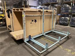 (3) CARPET DOLLIES, 4X9X4' POSTS ON CASTERS SELLING BY THE PIECE