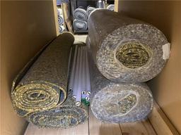 LUMBER & CARPET PADS, (9) 2X10X9.25