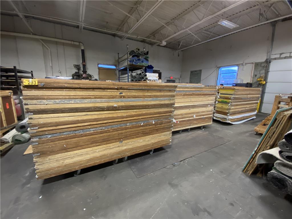 (316) WOODEN FOLDING TABLES 2' X 8' SELLING BY THE PIECE
