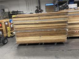 (316) WOODEN FOLDING TABLES 2' X 8' SELLING BY THE PIECE