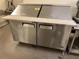 ATOSA MODEL MSF8307 60"  MEGA TOP SANDWICH PREP TABLE, 1PH, LIST NEW: $3,163