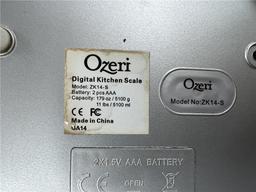 (3) DIGITAL KITCHEN SCALES, (2) OZERI MODEL ZK14-S, (1) ESCALI