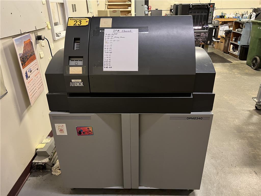 AB DICK DMP2340 DIGITAL PLATE MAKER, MODEL 21480000,  S/N:49-081