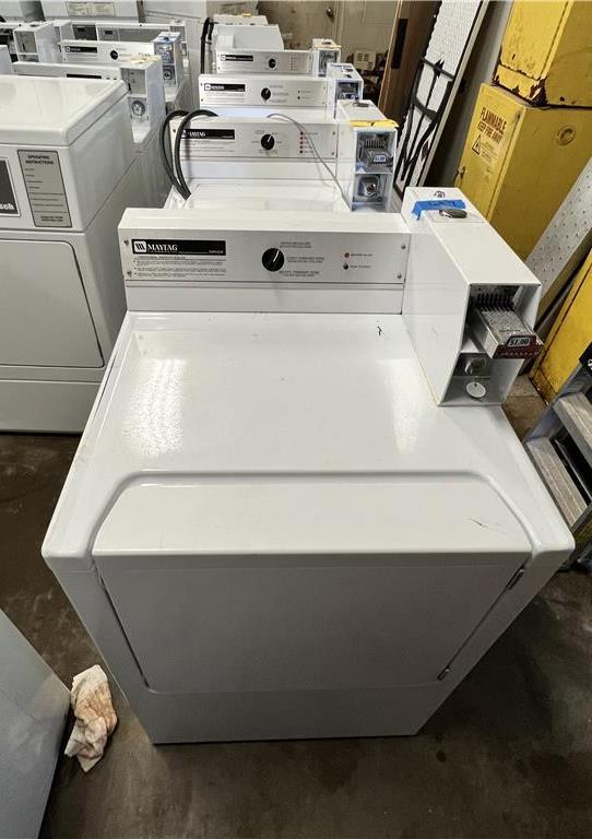 $BID PRICE X 2 - MAYTAG COMMERCIAL WASHER & NATURAL GAS FRONT LOAD DRYER