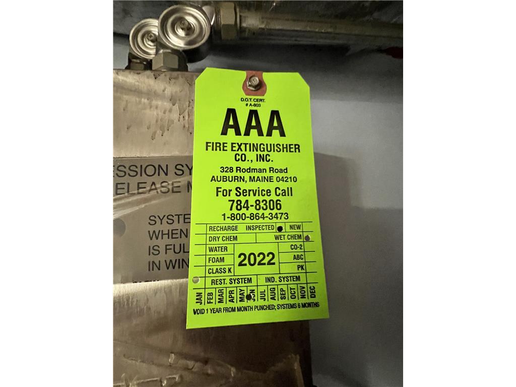 AMEREX MODEL 600 6.14-GALLON STORED WET CHEMICAL FIRE SUPPRESSION SYSTEM