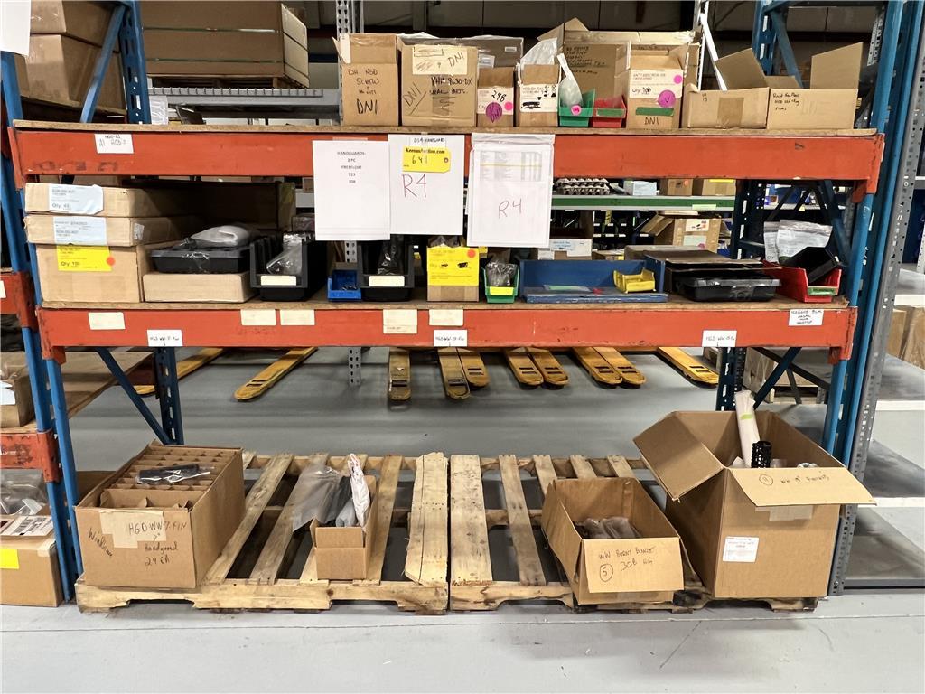 LOT RACK 4: HAND GUARD FREEFLOAT, HAND GUARD ASSEMBLY PARTS 223, 308. $6,512 AT COST