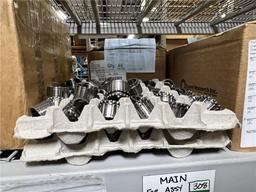 LOT RACK 12: BARRELS, UPPER RECEIVERS,  PARTS, PIC BLOCKS. $87,659 AT COST
