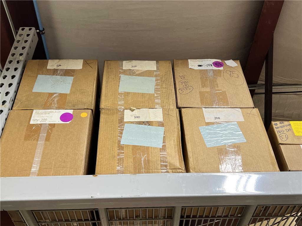 LOT RACK 12: BARRELS, UPPER RECEIVERS,  PARTS, PIC BLOCKS. $87,659 AT COST