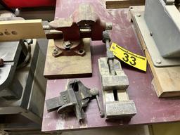 BID PRICE X QUANTITY: (3) ASSORTED BENCH VISES