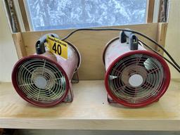 BID PRICE X QUANTITY: (2) CENTRAL MACHINERY 8" PORTABLE VENTILATORS