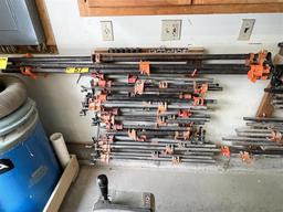 BID PRICE X QUANTITY: (29) ASSORTED PONY CLAMPS: (5) 5', (18) 24", (6) 32"