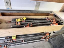 BID PRICE X QUANTITY: (5) ASSORTED 20" PONY CLAMPS W/ ASSOCIATED PARTS