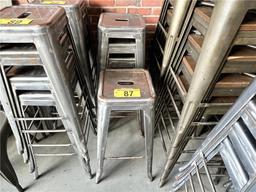 $BID PRICE X 4 - (4) 30" METAL BAR STOOLS