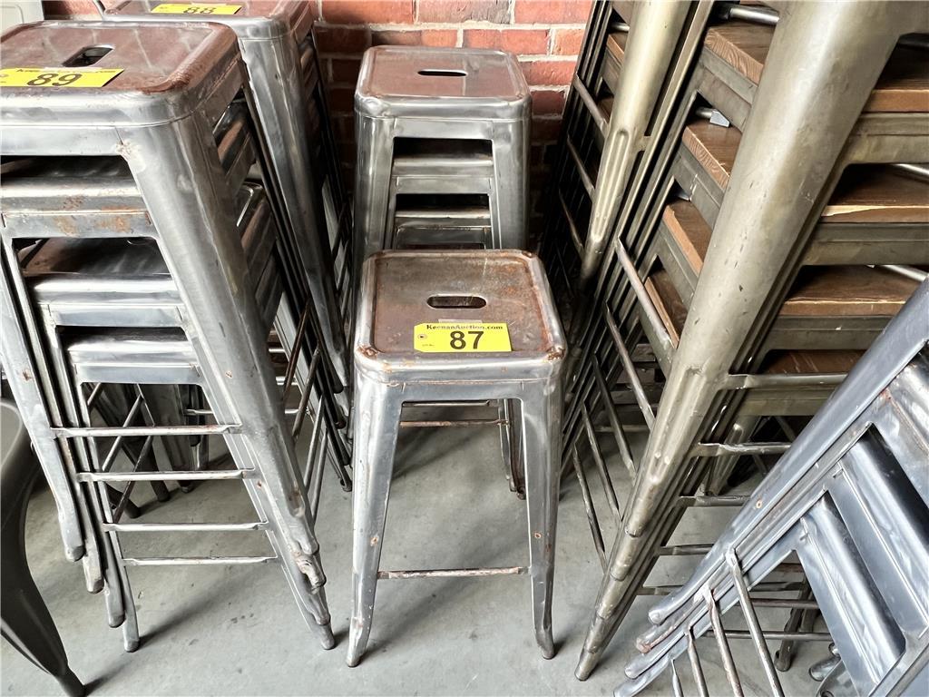 $BID PRICE X 4 - (4) 30" METAL BAR STOOLS
