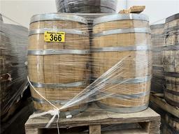 $BID PRICE X 4 - (4) WHISKEY BARRELS