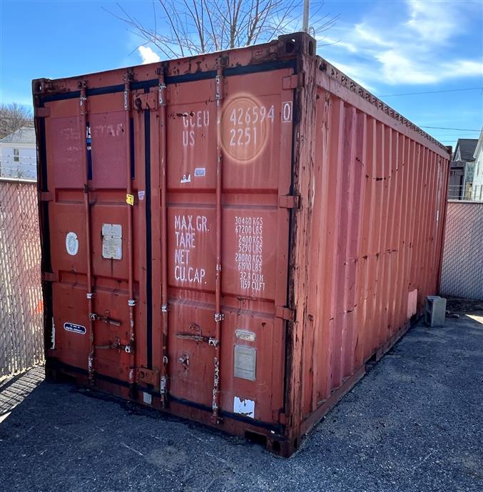 GENSTAR 20' X 8' STORAGE CONTAINER - NO ROOF