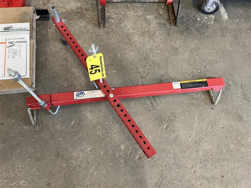 ADVANCED TOOL DESIGN ENGINE TRANSVERSE BAR W/ SUPPORT ARM, 700LB., WIDTH SPAN: 38"-61"