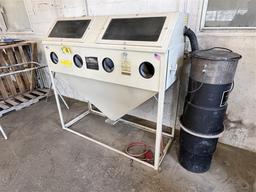 ALC  60” ABRASIVE BLASTER CABINET W/ DUST COLLECTOR