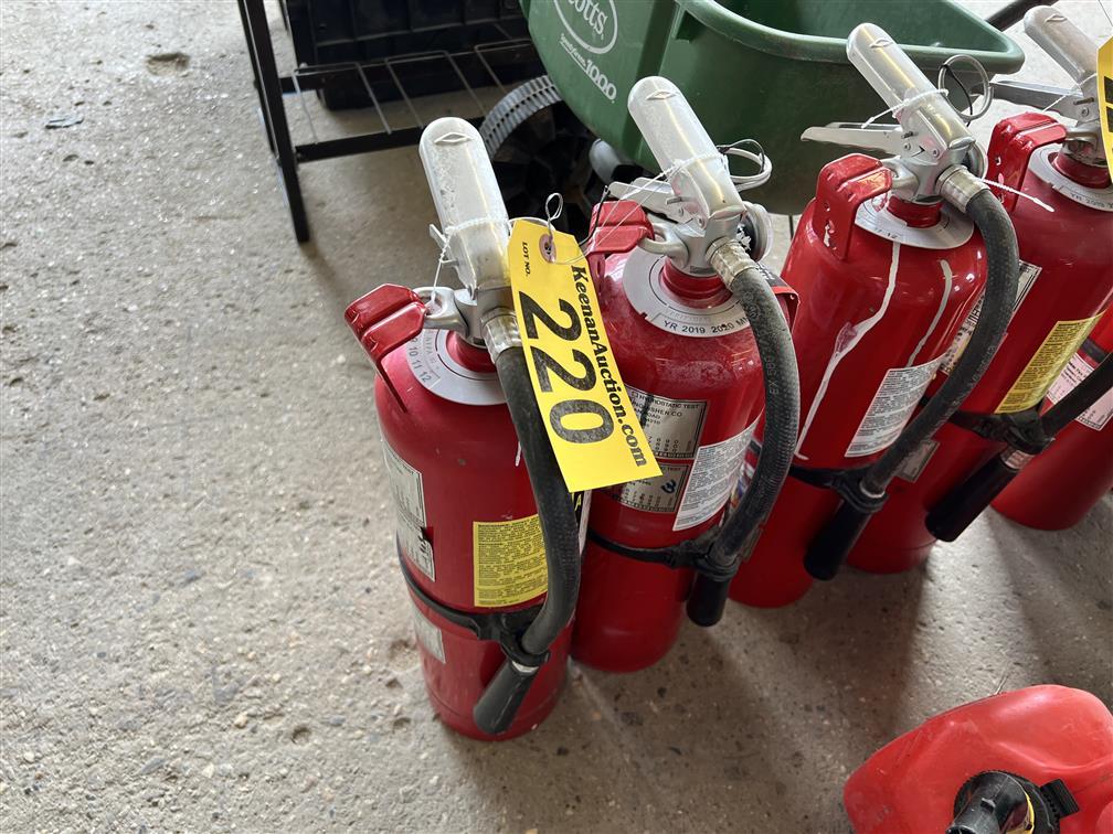 BID PRICE X 2 - (2) AMEREX FIRE EXTINGUISHERS, 2024 RECERTIFIED