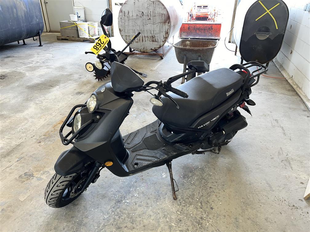 2015 BINTELLI HAVOC B81 49CC SCOOTER, 803 MILES, VIN: L5YACBPA2F1139189