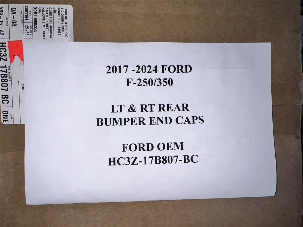 PALLET LOT OF FORD BUMPER END CAPS