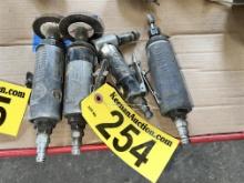 LOT: 4-ASSORTED AIR PNEUMATIC GRINDERS