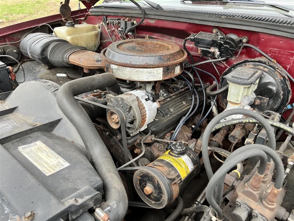 NOT STARTED - 1989 CHEVROLET SCOTTSDALE 2500 4WD REG CAB PLOW TRUCK, FISHER SPEEDCAST SNOWPLOW