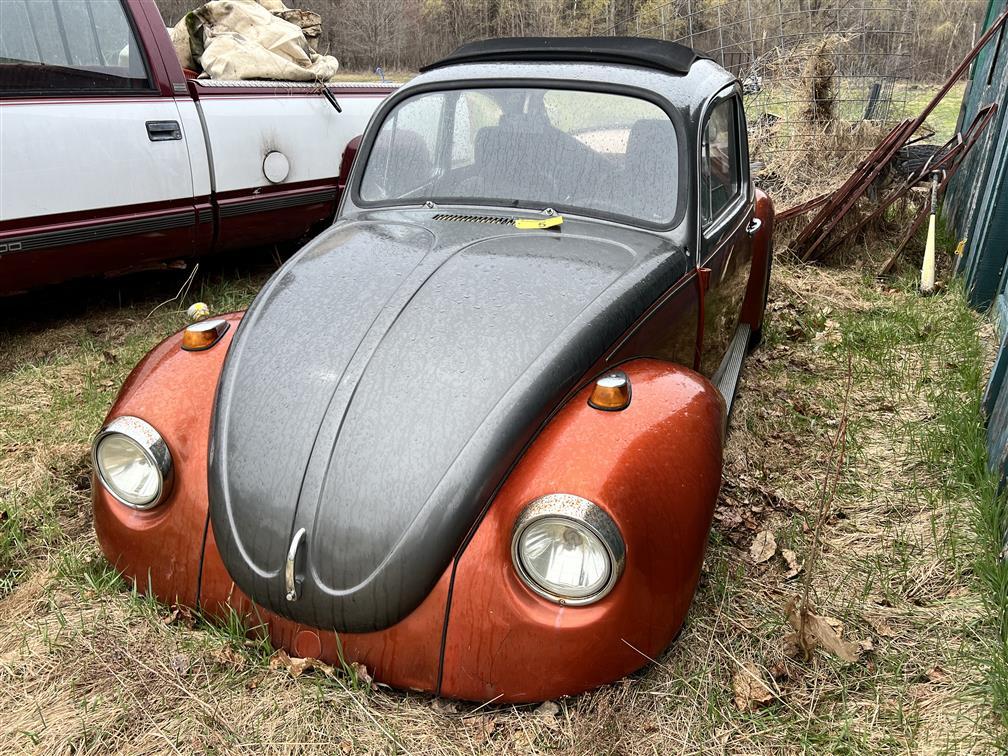 NOT STARTED - 1974 CUSTOM VW BEETLE, '58 RAGTOP SUNROOF, MID 60'S FENDERS, 1641CC DUAL PORT ENGINE