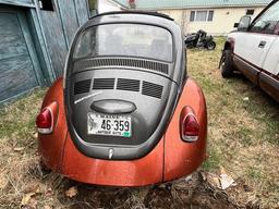 NOT STARTED - 1974 CUSTOM VW BEETLE, '58 RAGTOP SUNROOF, MID 60'S FENDERS, 1641CC DUAL PORT ENGINE