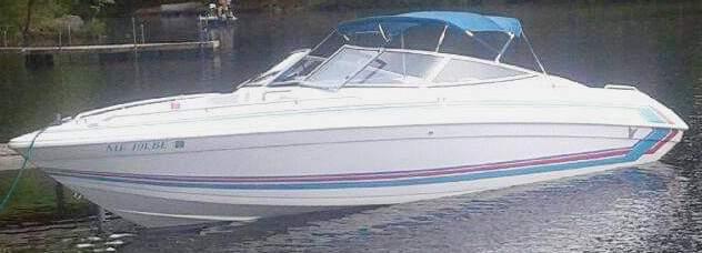 NOT STARTED - RARE 93 FORMULA 252 BOWRIDER FIBERGLASS BOAT, 454 GM ENGINE, BRAVO ONE OUTDRIVE