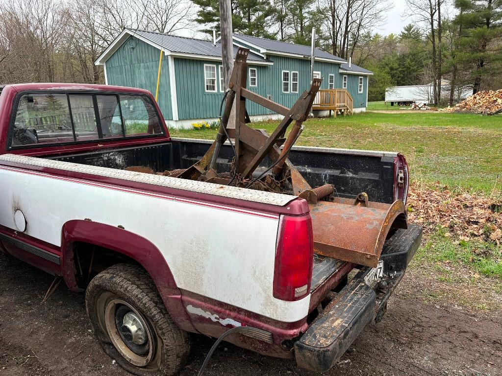 NOT STARTED - 1989 CHEVROLET SCOTTSDALE 2500 4WD REG CAB PLOW TRUCK, FISHER SPEEDCAST SNOWPLOW