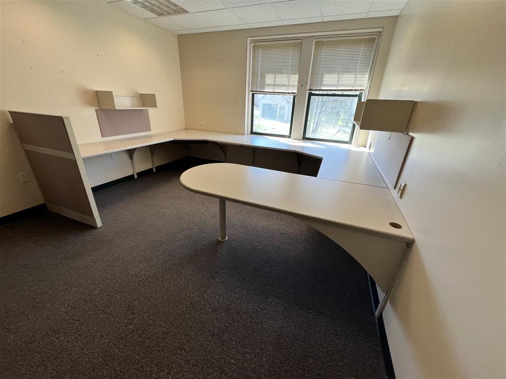 LOT: 2-ALLSTEEL MODULAR WORKSTATIONS, 7' X 8.5' X 12'3" X 8'8" & 6' X 9' X 12'5" X 9' PLUS 3' X 30"